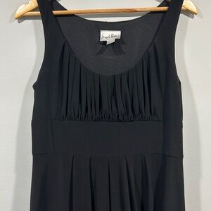 Joseph Ribknoff‎ Black side zip pleaded sleeveless size 12 dress